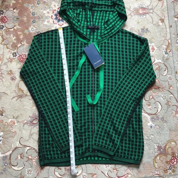 Piazza Sempione Checkered Zip Up Jacket NWT - Picture 10 of 12
